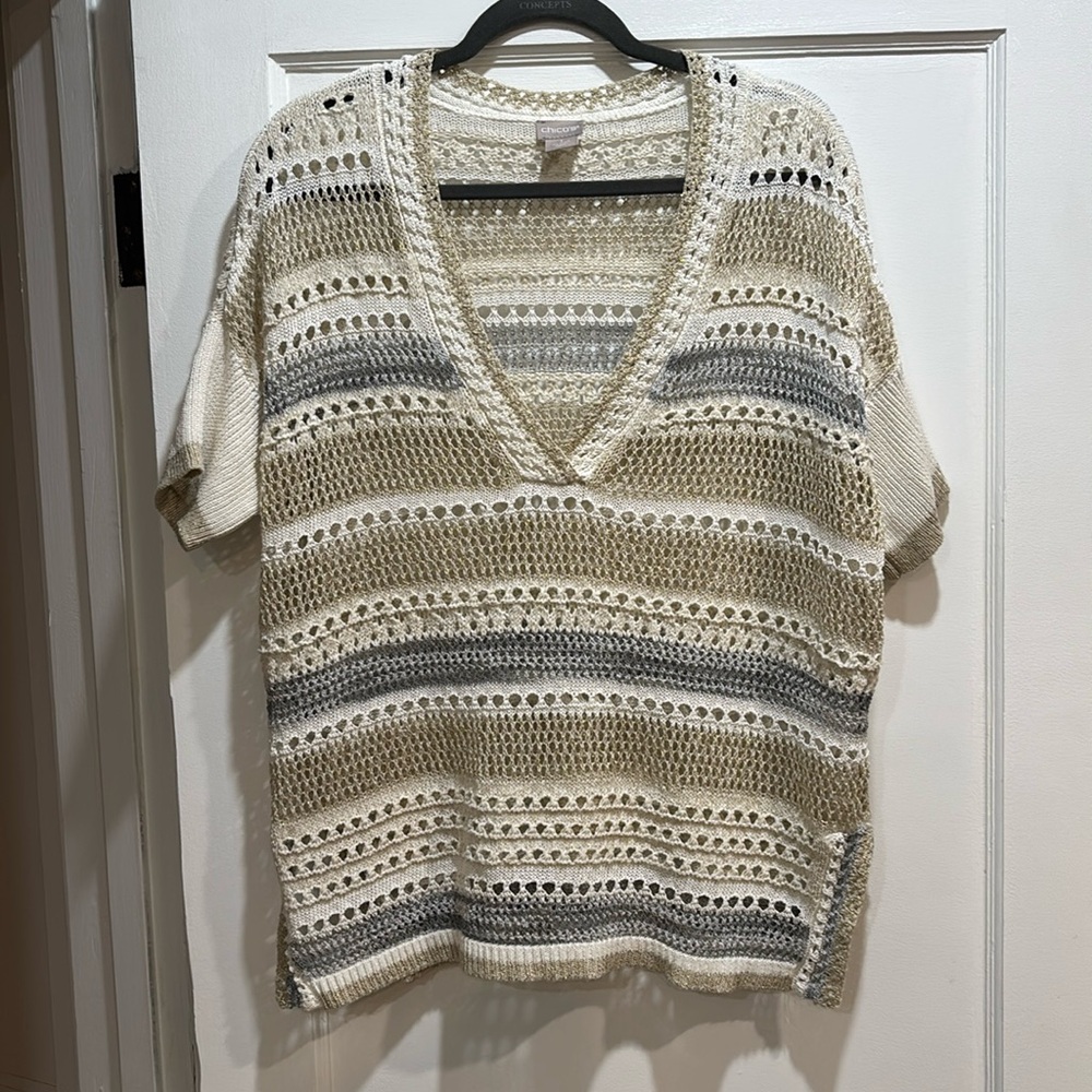 Pretty Chicos Short Sleeve Sweater